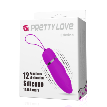 Виброяйцо с петлёй и рельефным корпусом Pretty Love Edwina