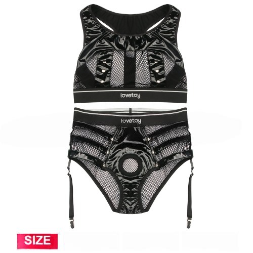 Набор - трусики для страпона и топик Rebellion Reign L/XL