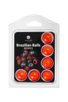 Массажное масло с ароматом ягод Secret Play Brazilian Balls (6х4 г)