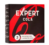 Презервативы с ароматом Колы EXPERT Cola (3 шт)