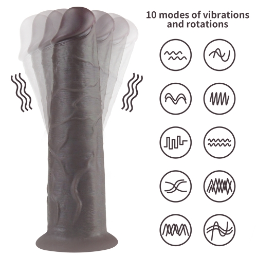 Реалистичный фаллоимитатор Dual Layer Silicone Nature Cock 20 см