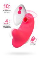 Вибровкладыш в трусики с вакуумно-волновой стимуляцией клитора с пультом дистанционного управления JOS Xiari