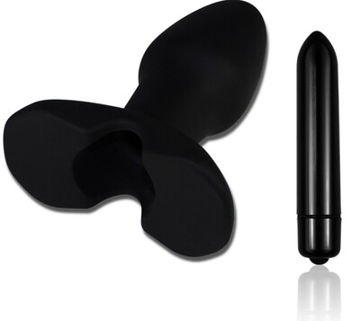 Анальная пробка с вибрацией Silicone Rocket Teaser