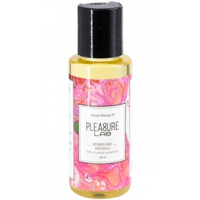 Массажное масло с ароматом пионов и эфирным маслом-афродизиаком пачули Pleasure Lab Delicate (50 мл)