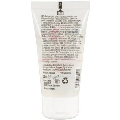 Гель-смазка для секса и массажа на водной основе с ароматом клубники Just Play (50 мл)