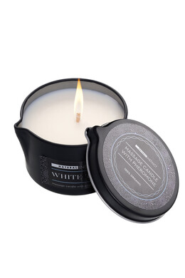 Массажная аромасвеча с феромонами Natural Instinct White Tea (70 мл)