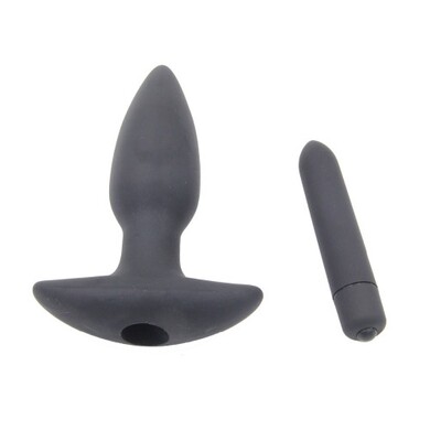 Анальная пробка с вибрацией Silicone Fantasy Anal Plug