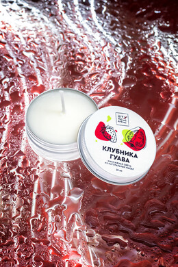Массажная свеча Штучки-Дрючки "Клубника и гуава" (25 мл)