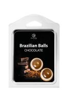 Массажное масло с ароматом шоколада Secret Play Brazilian Balls (2х4 г)