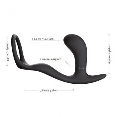 Анальная пробка с эрекционным кольцом Bootie Ring