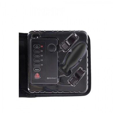 Анальная пробка и зажимы для сосков с электростимуляцией FFS Shock Therapy Kinky Couples Travel Kit