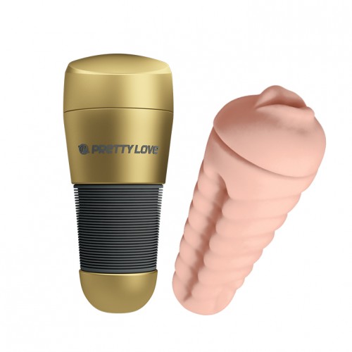 Мастурбатор-ротик в колбе Pretty Love Kitty