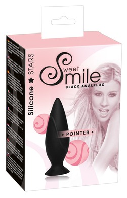 Анальная втулка черная Smile Pointer S