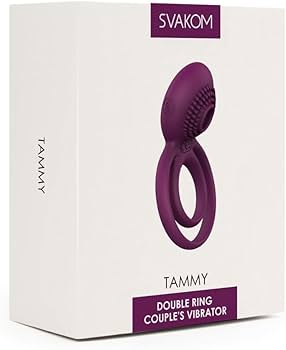 Двойное перезаряжаемое эрекционное виброкольцо Svakom Tammy фиолетовое