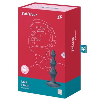 Анальная виброелочка серая Satisfyer Lolli Plug 1