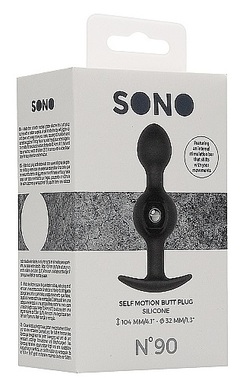 Анальная пробка со смещённым центром тяжести Self Penetrating Butt Plug №90