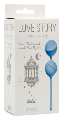 Вагинальные шарики голубые Love Story One Thousand and One Nights