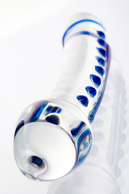 Двусторонний стеклянный фаллоимитатор Sexus Glass 20 см