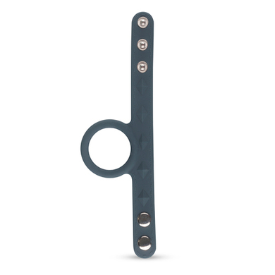 Эрекционное кольцо с ремешком для мошонки, размер L