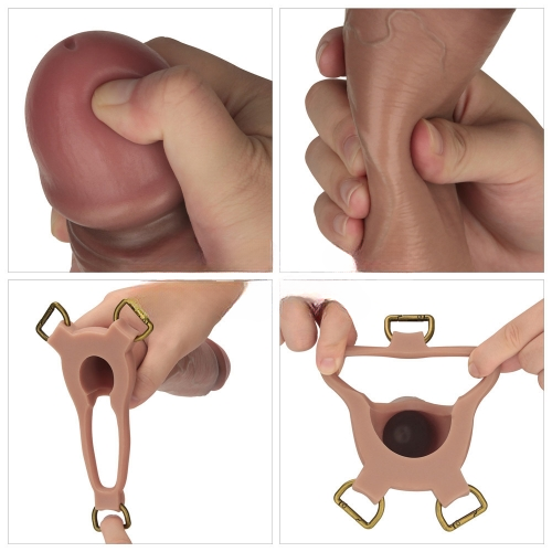 Фаллопротез на ремнях Ingen 9'' Enhanced Set XS/S/M