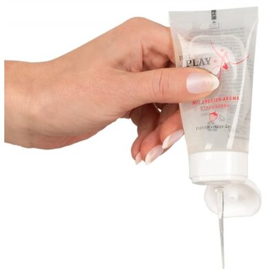Гель-смазка для секса и массажа на водной основе с ароматом клубники Just Play (50 мл)