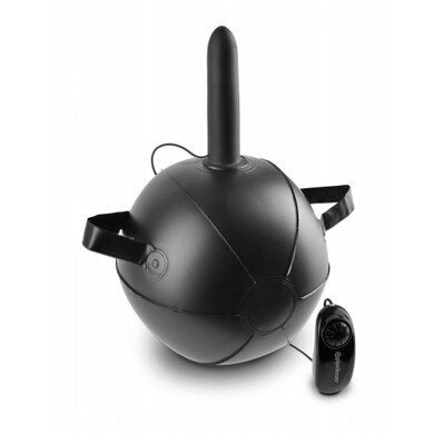 Мяч с насадкой и вибрацией King Cock Vibrating Mini Sex Ball with 6 in Dildo