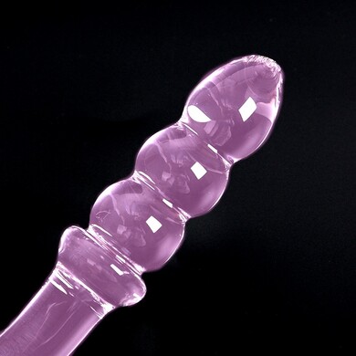 Стеклянный фаллоимитатор Glass Romance розовый