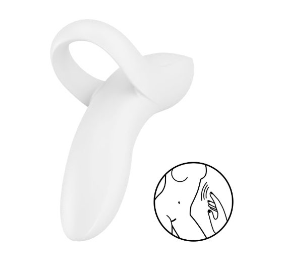 Вибратор на палец белый Bold Lover Satisfyer