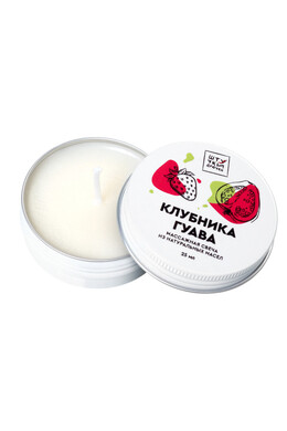 Массажная свеча Штучки-Дрючки "Клубника и гуава" (25 мл)