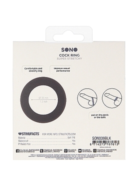 Эрекционное кольцо чёрное №39 Cock Ring
