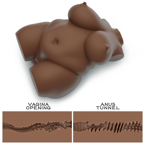 Реалистичный мастурбатор с вагиной анусом и грудью Streetgirl's №7