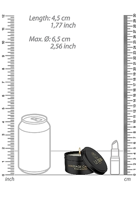 Свеча массажная с ароматом розы Massage Candle Rose Scented (100 мл)