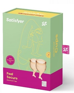 Набор менструальных чаш Satisfyer Feel secure Menstrual Cup оранжевый