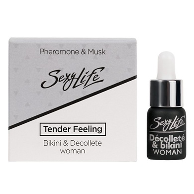 Концентрированные женские духи с феромонами и мускусом для зоны бикини и декольте Sexy Life Tender Feeling (5 мл)