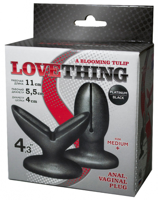 Анально-вагинальный плаг "A blooming tulip" M+