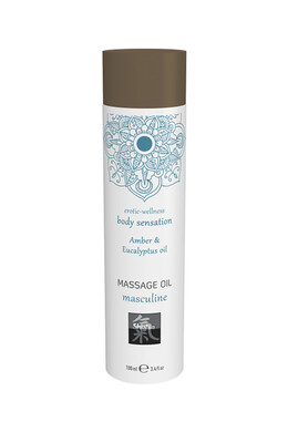 Массажное масло Shiatsu Masculine амбра и масло эвкалипта (100 мл)