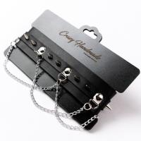 Чокер с шипами и цепочкой