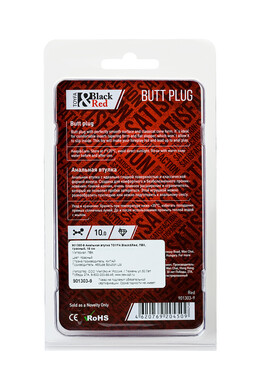 Анальная пробка красная