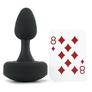 Анальная пробка Flexi Risque с вибрацией черная