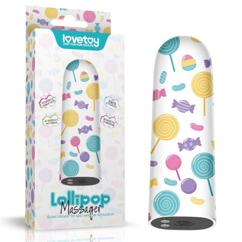 Перезаряжаемый мини вибратор LoveToy Lollipop Massager