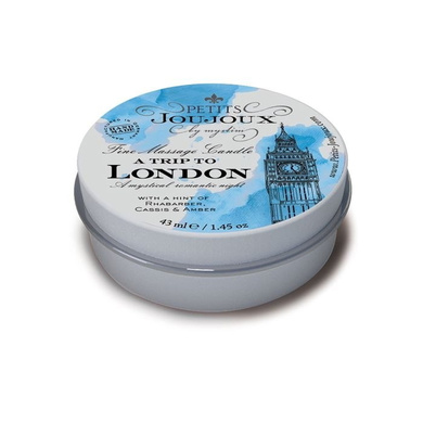 Массажная свеча Petits Joujoux London с ароматом ревеня, амбры и чёрной смородины (43 мл)