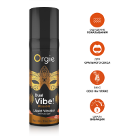 Съедобный гель с эффектом вибрации со вкусом коктейля секс на пляже DUAL VIBE! KISSABLE (15 мл)