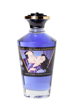 Съедобное разогревающее массажное масло со вкусом экзотических фруктов Shunga Exotic Fruits (100 мл)