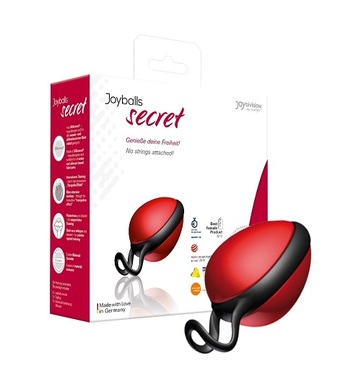 Вагинальный шарик со смещенным центром тяжести JoyDivision Joyballs secret красный