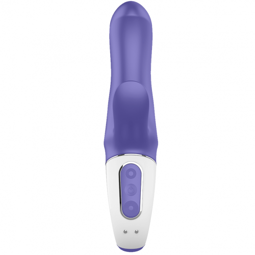 Вибратор для точки G с клиторальным стимулятором фиолетовый Magic Bunny Satisfyer 