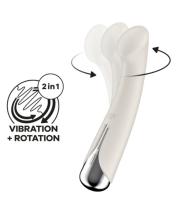 Вибратор с ротаций бежевый Satisfyer Spinning G-Spot 1