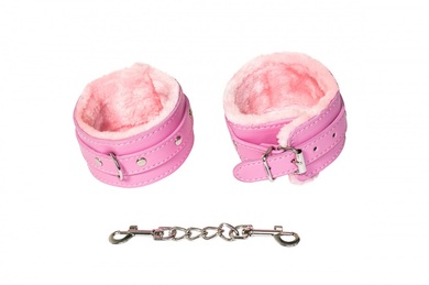 Поножи розовые меховые Party Hard Eternity