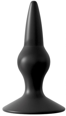 Черная анальная втулка "Sex Expert"