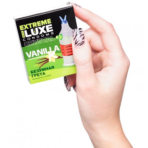 Презерватив Luxe Extreme Безумная Грета с ароматом ванили 1 шт