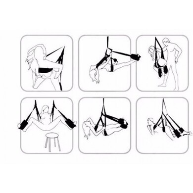 Подвесные леопардовые секс качели